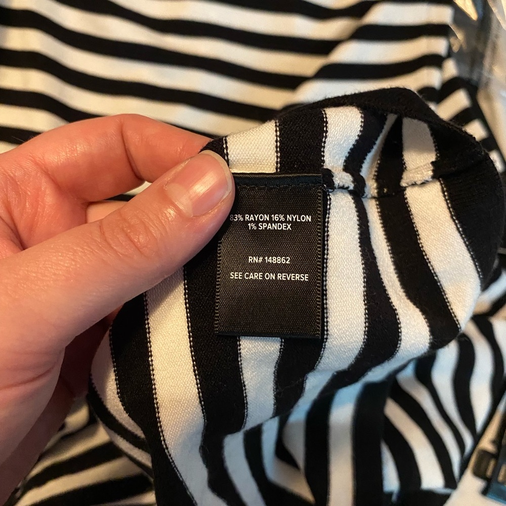 torrid Black and White Striped Midi Dress - Picture 4 of 5